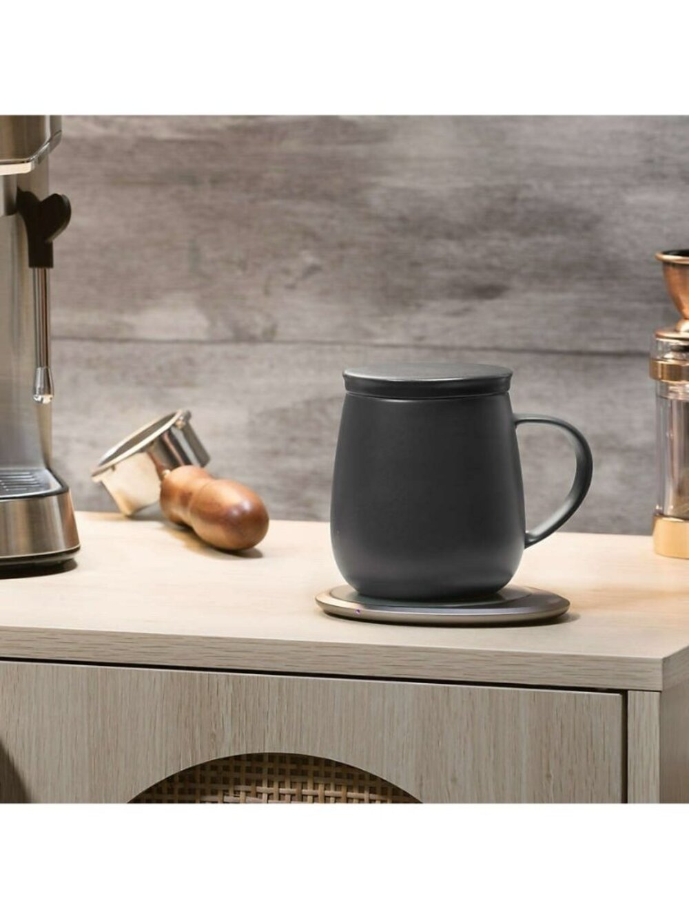 OHOM Ui+ Plus Self-heating Mug Cup Inkstone Black MGS04BK - Picture 3 of 12